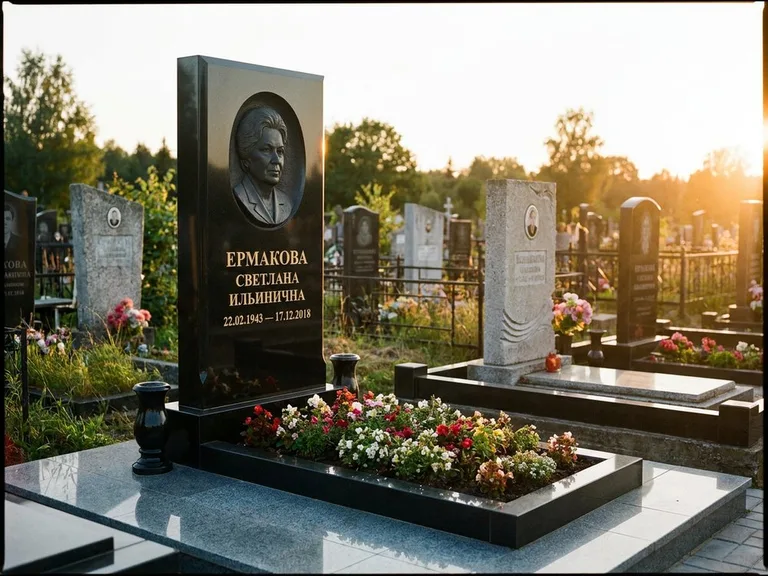 Памятник с барельефом — выполненная работа 18 в Саратове