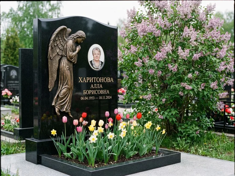 Памятник с барельефом — выполненная работа 32 в Саратове