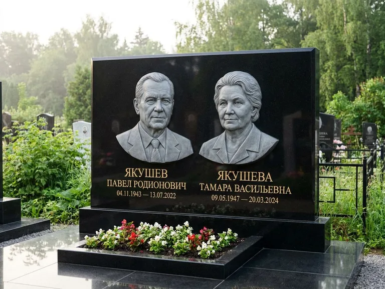 Памятник с барельефом — выполненная работа 36 в Саратове