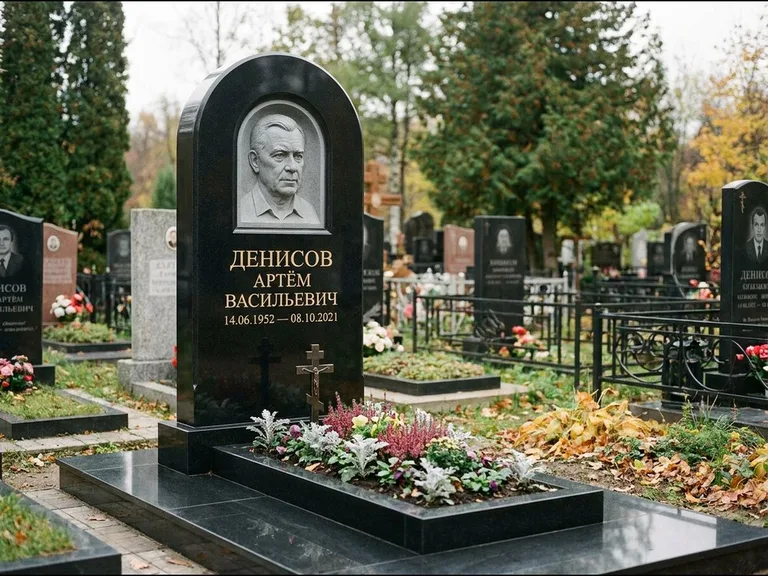 Памятник с барельефом — выполненная работа 5 в Саратове