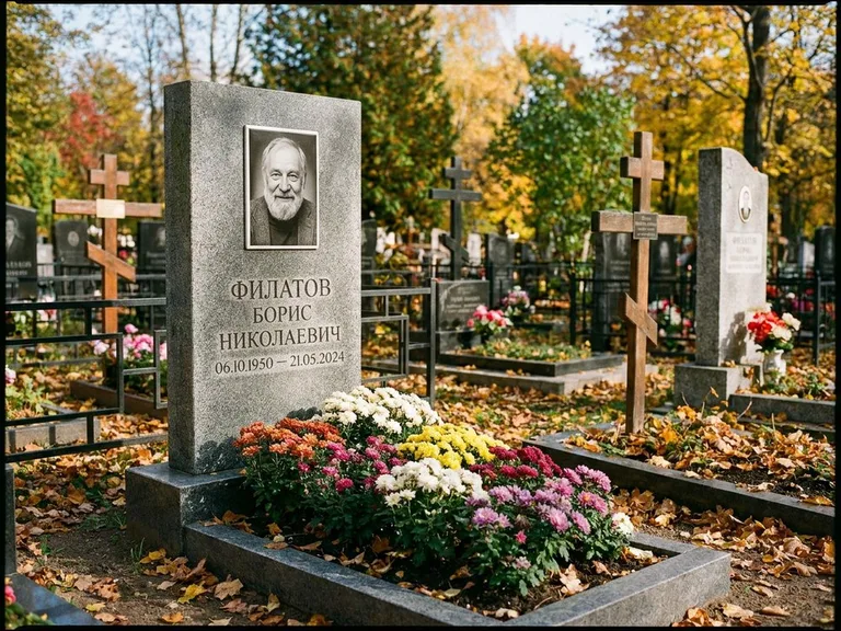 Керамический портрет с цветником в Саратове