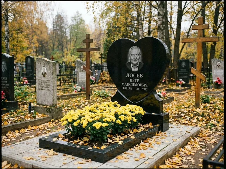 Керамический портрет пожилой женщины в Саратове
