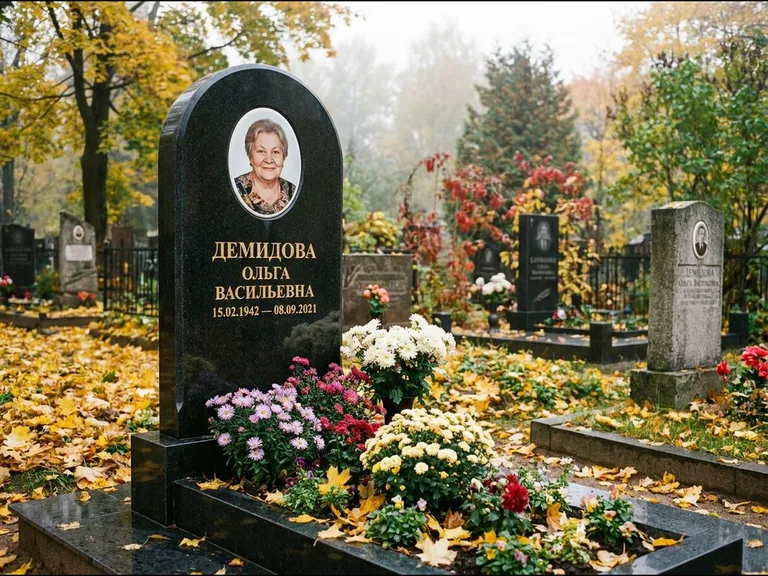 Керамический овал на стеле в Саратове
