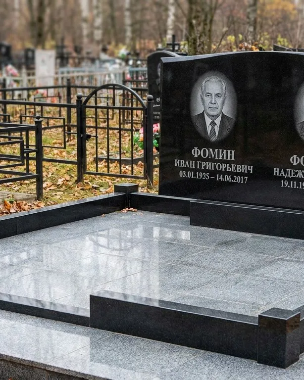 Премиум-комплекс под ключ с вазами и скамьёй в Саратове