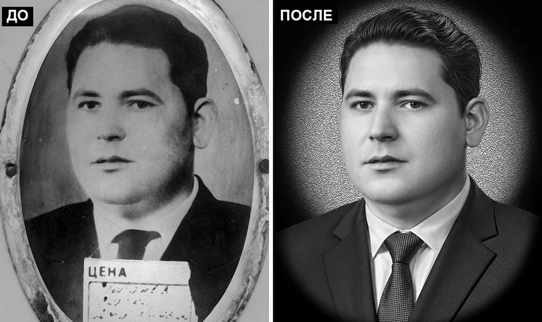 Ретушь фото на памятник — реставрация фотографии: до и после в Саратове