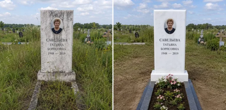 Диптих №21: кованая оградка с пиками — очищена от ржавчины, подкрашена чёрным в Саратове