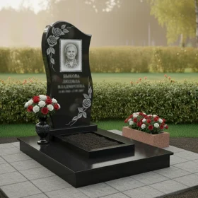 Мемориальный комплекс из гранита для одного - ПН124