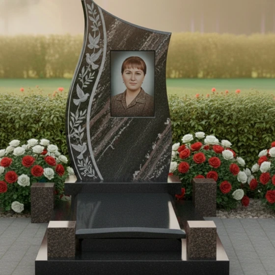 Гранитный памятник — комплекс в Саратове, гранит амфиболит