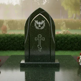 Памятник из гранита с православным крестом - ПН325