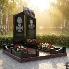 Гранитный Светский памятник для одного - ПН405