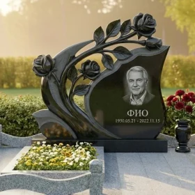 Элитный светский гранитный памятник для одного - ПН431