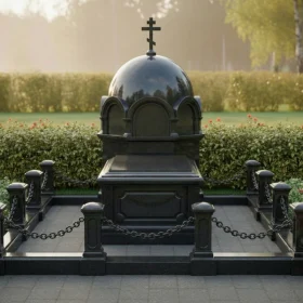 Гранитный православный памятник вертикальный - ПН532