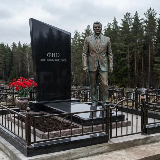 Бронзовая скульптура в полный рост