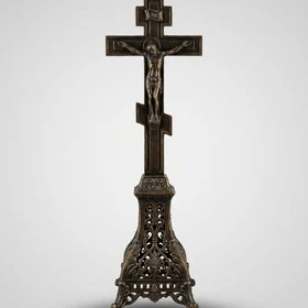 Чугунный литой крест на могилу — КРЛ019
