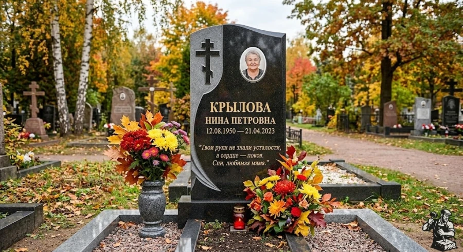 krylova-nina-petrovna-nadgrobie-pamyatnik-osennee-kladbishche