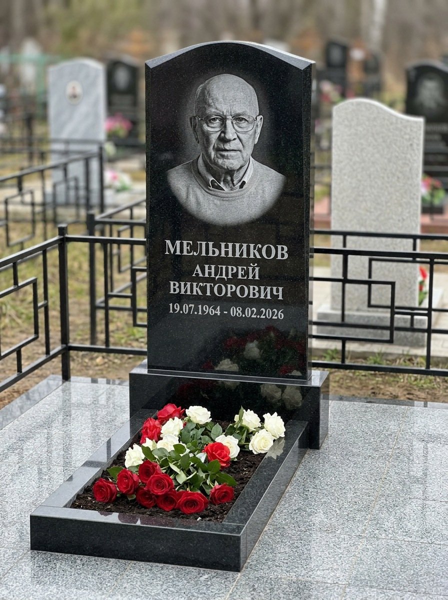 Портрет на памятнике в Саратове — Мелкое лицо с общего фото — портрет под гравировку