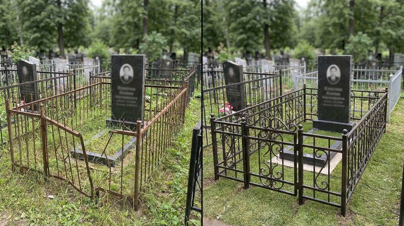 Установка ограды в Саратове — пример 2