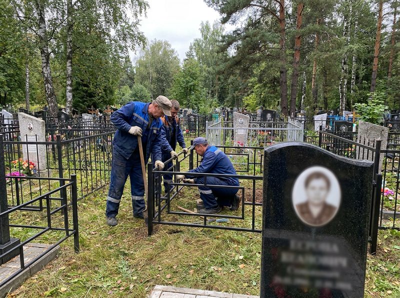 Установка ограды в Саратове — пример 3