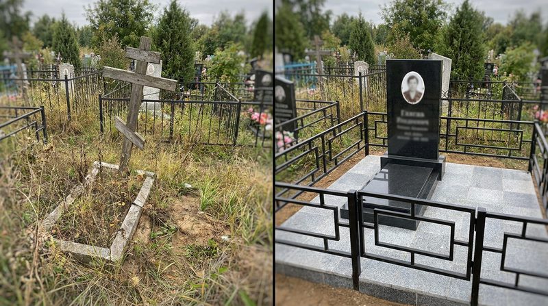Установка памятника в Саратове — пример 1